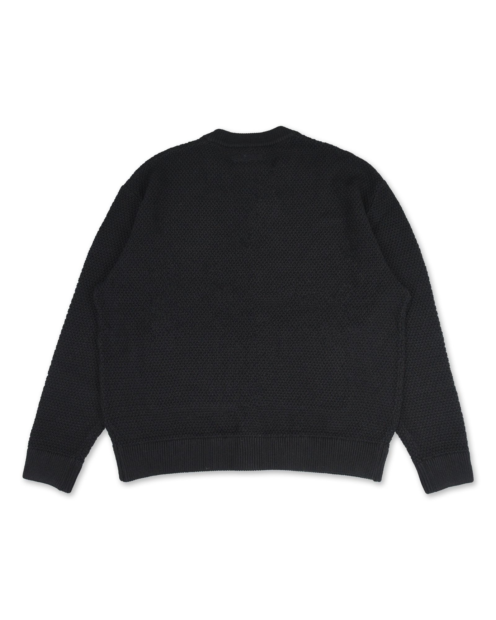 WAFFLE CARDIGAN (BLACK) / ワッフル カーディガン
