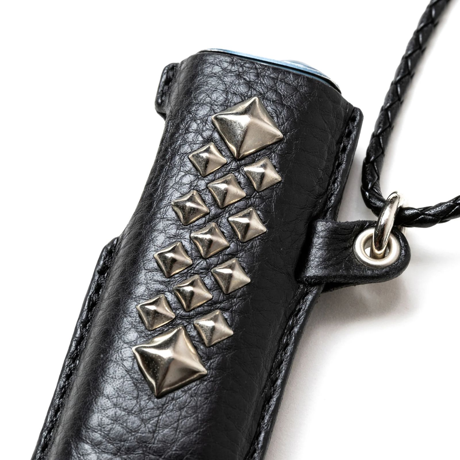 STUDS LEATHER IQOS CASE (BLACK/BLACK) / スタッズ レザー アイコス ケース