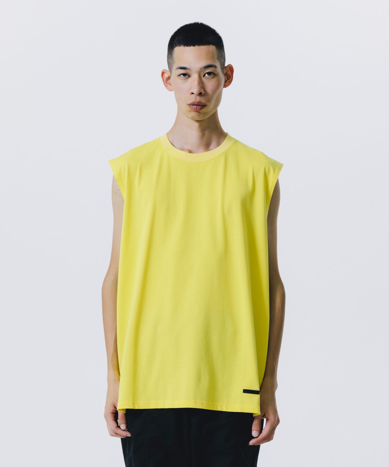 R9 BASIC SLEEVELESS TEE (YELLOW) / オリジナル ノースリーブ Tシャツ