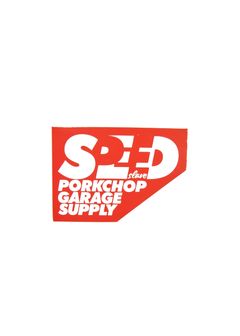SPEED SLAVE STICKER (RED) / ロゴステッカー