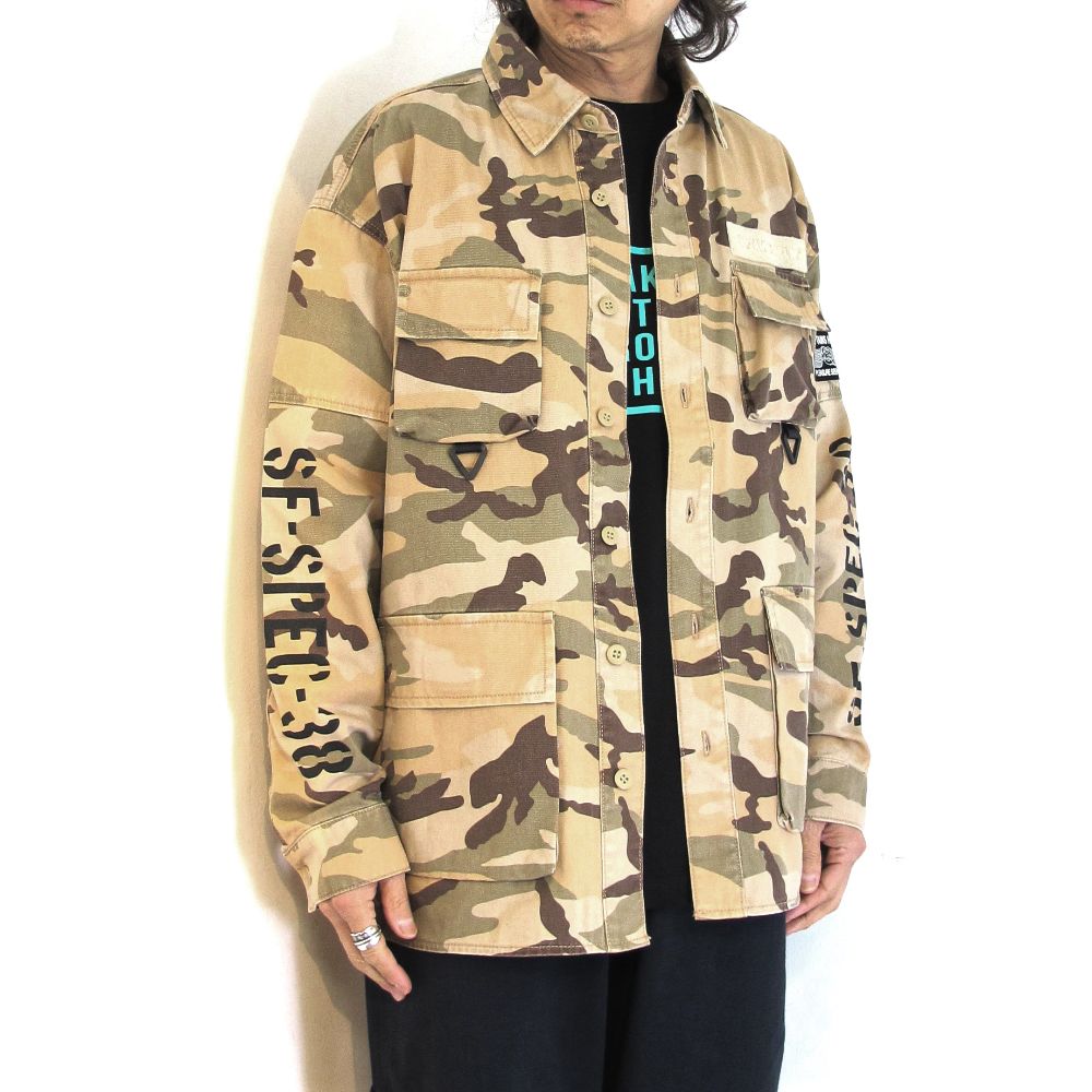 CAPTAINS HELM - MIL OUTDOOR SHIRT JKT (SAND CAMO) / ミリタリー