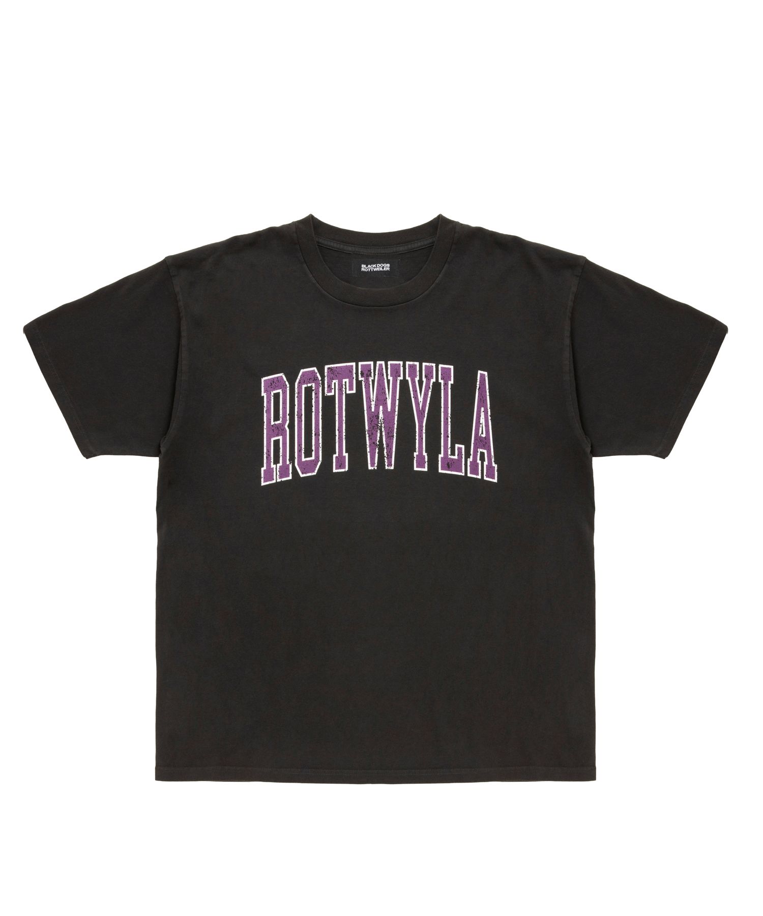 ROT TEE (PURPLE) / カレッジ ロゴ プリント Tシャツ