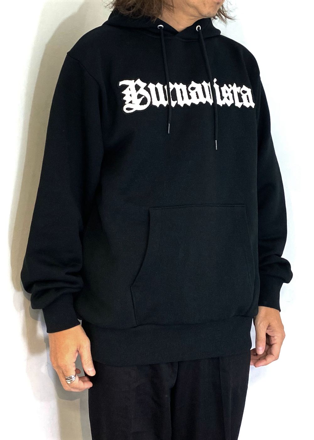 BV gothic logo hoodie (BLACK) / ゴシック ロゴ スウェット パーカー