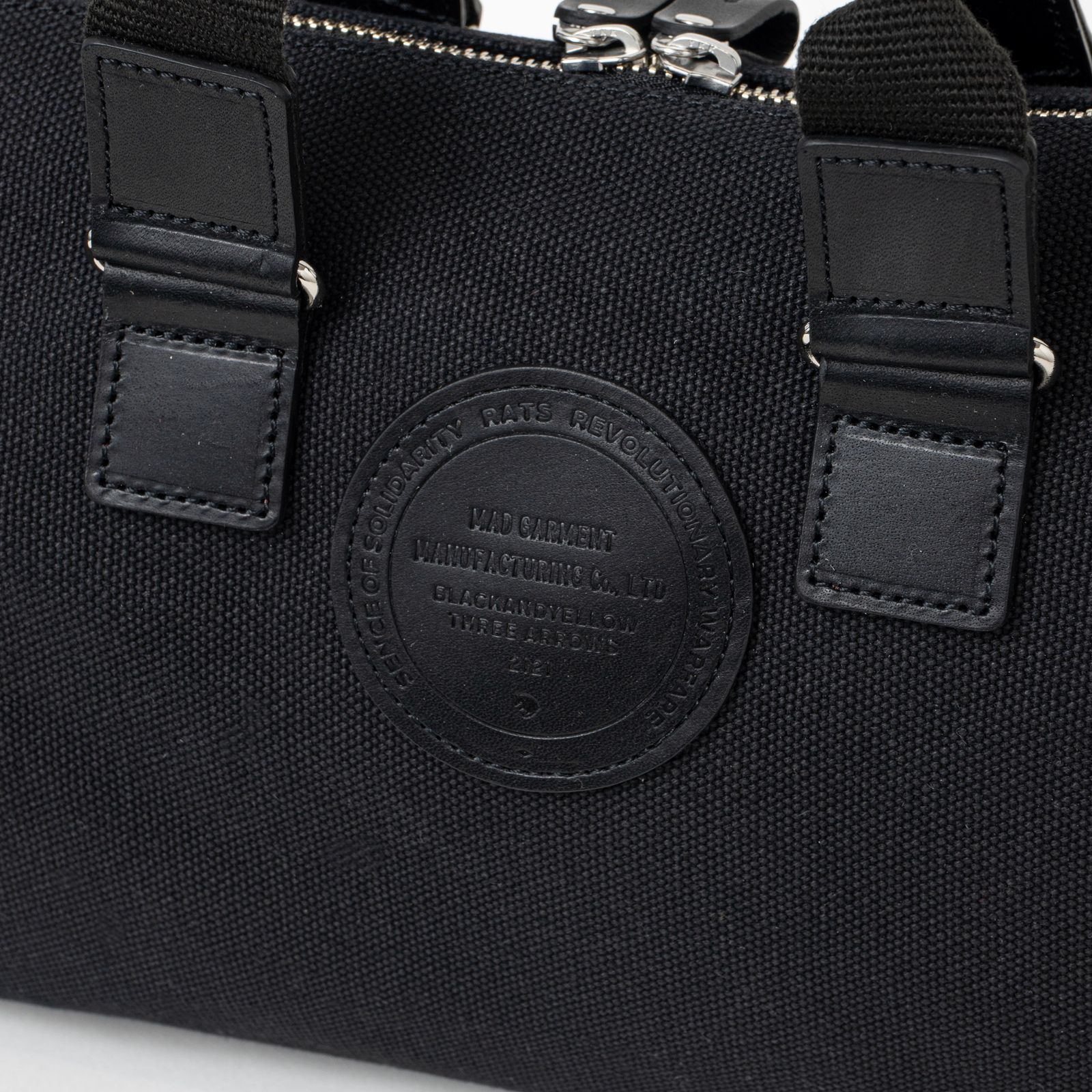 CANVAS MINI BOSTON BAG (BLACK) / キャンバス ミニ ボストンバッグ