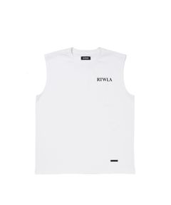 R9 RTWLA NOSLEEVE TEE (WHITE) / オリジナル ノースリーブ Tシャツ