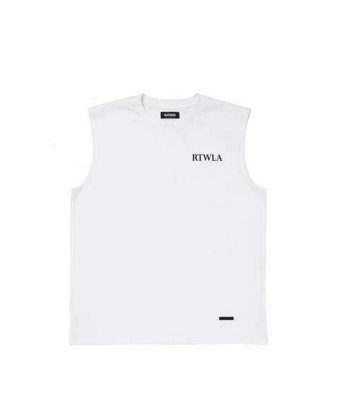 R9 RTWLA NOSLEEVE TEE (WHITE) / オリジナル ノースリーブ Tシャツ