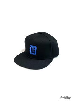 DUSTYCHAMP BASEBALL CAP (BLACK×BLUE) / ダスティーチャンプ コラボ ベースボールキャップ