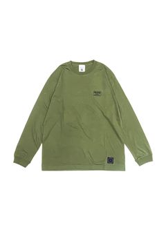 Print L/S Tee (LIGHT OLIVE) / プリント ロンT
