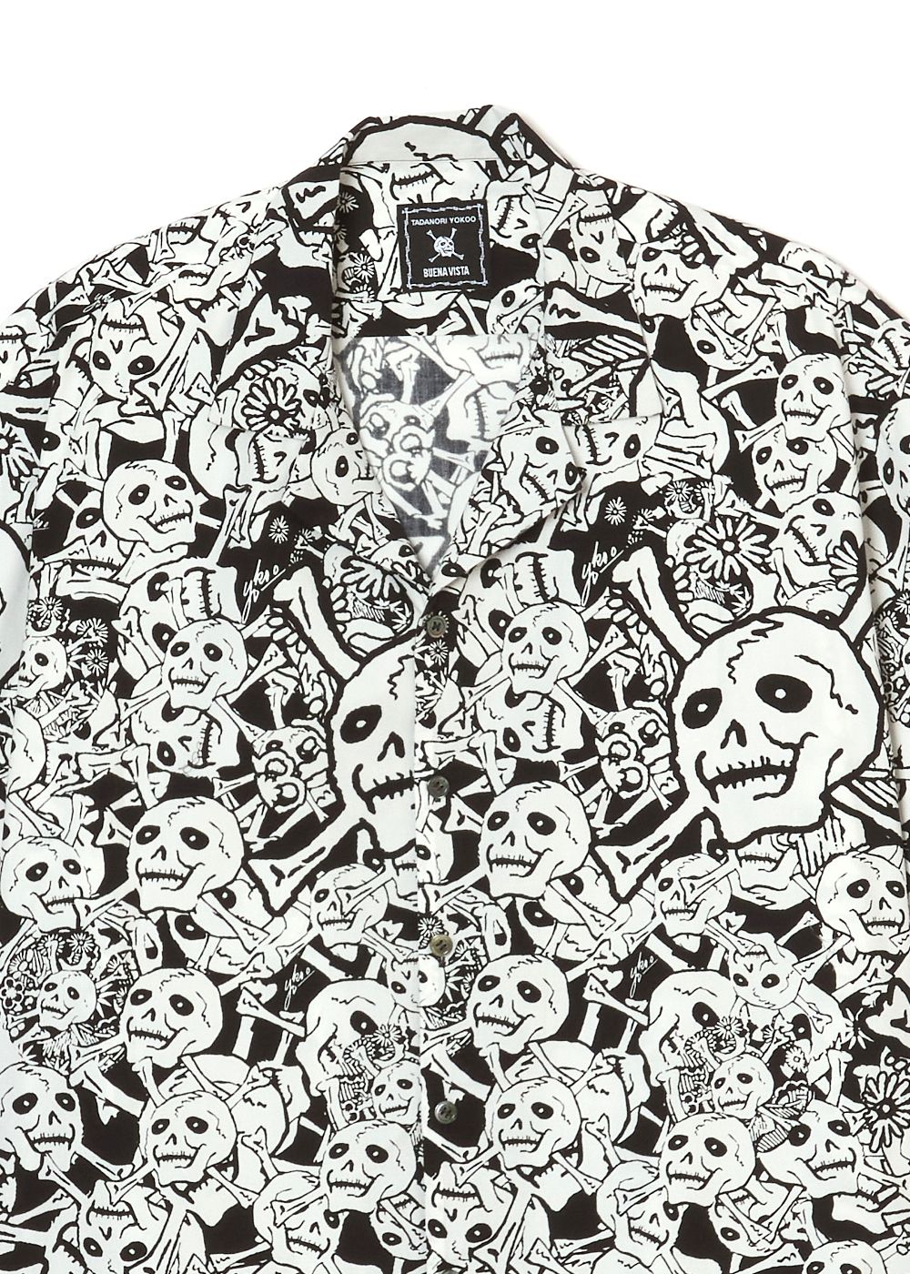 BUENA VISTA - 【ラスト1点】雑踏髑髏 S/S shirts (BLACK