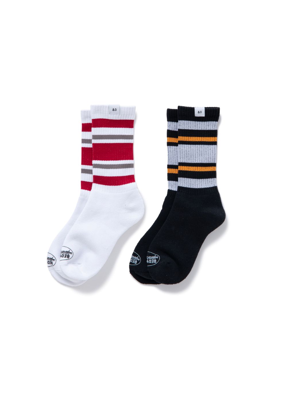 BEDWIN & THE HEARTBREAKERS - 2 Pcs LINE SOCKS 