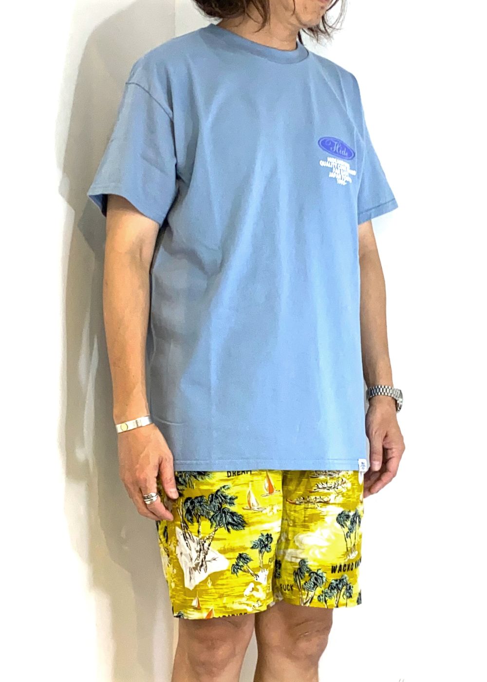 Circle Logo S/S Tee (D.BLUE) / ロゴ プリントTee