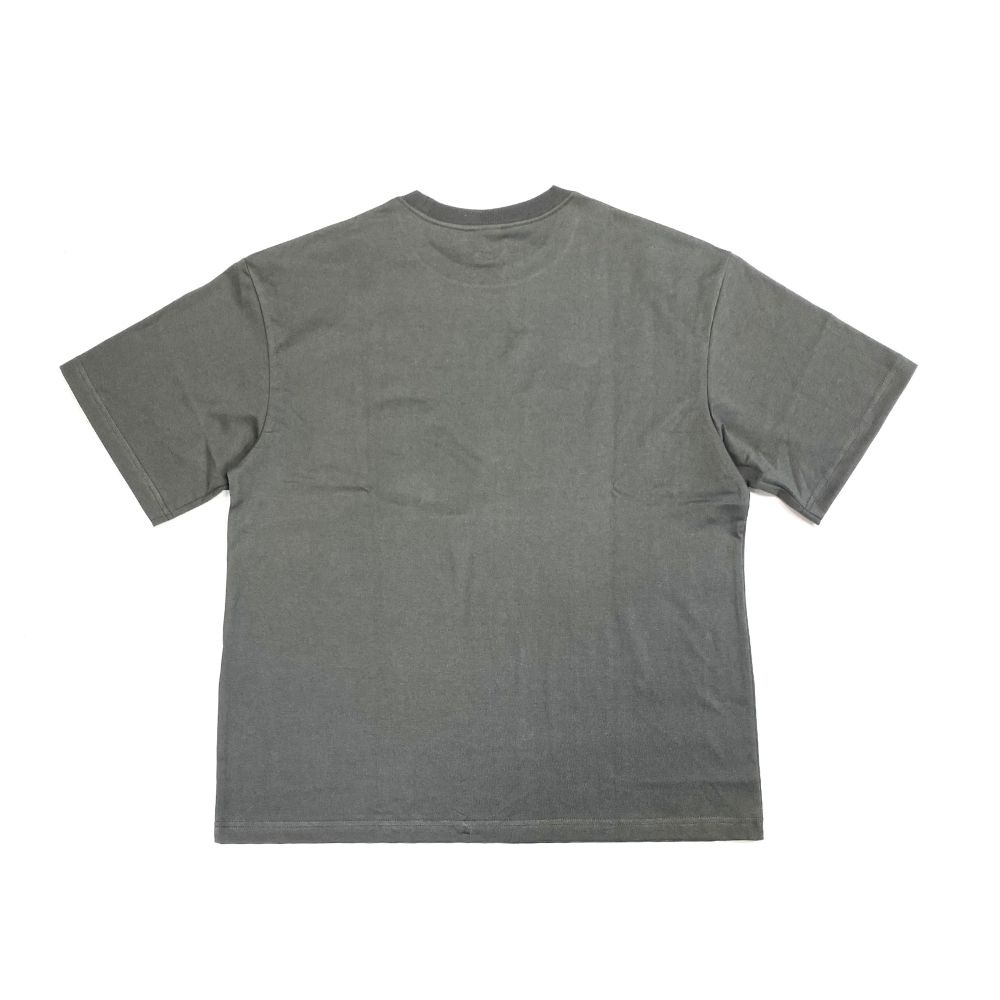 CALEE - EMBROIDERY DROP SHOULDER S/S TEE (CHARCOAL) / オリジナル ...