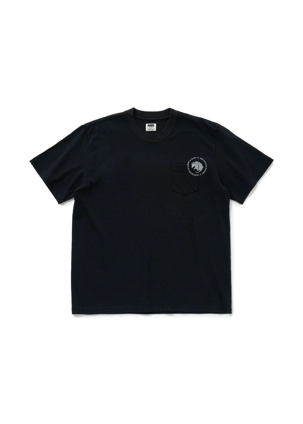 CIRCLE POCKET TEE BACK PRINT (BLACK) / サークルロゴ ポケット Tシャツ