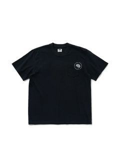 CIRCLE POCKET TEE BACK PRINT (BLACK) / サークルロゴ ポケット Tシャツ