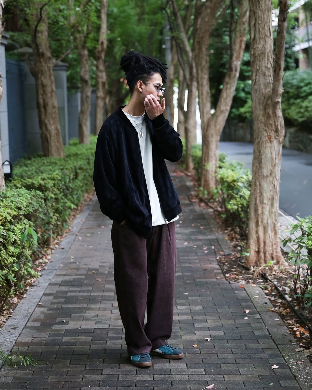 【ラスト1点】JQ VELOUR JACKET ＜SNAKE PATTERN＞ (BLACK) / ジャガード 総柄 ベロア ジャケット