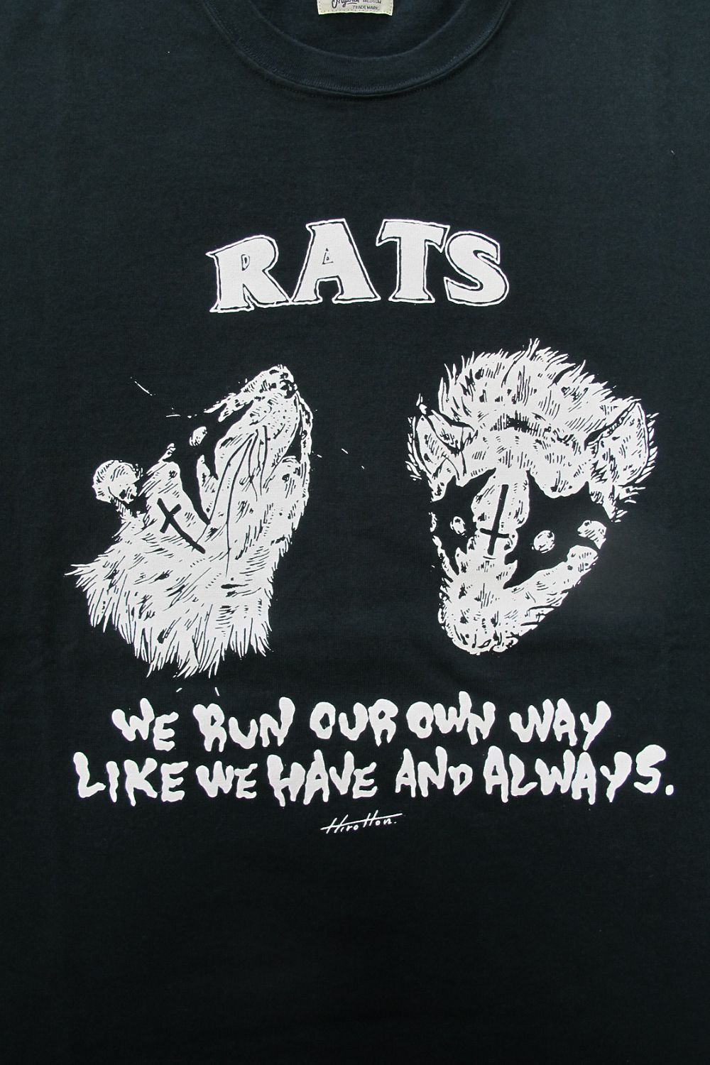 ×Hirotton TEE "OUR OWN WAY" (BLACK) / ×ヒロットン コラボT
