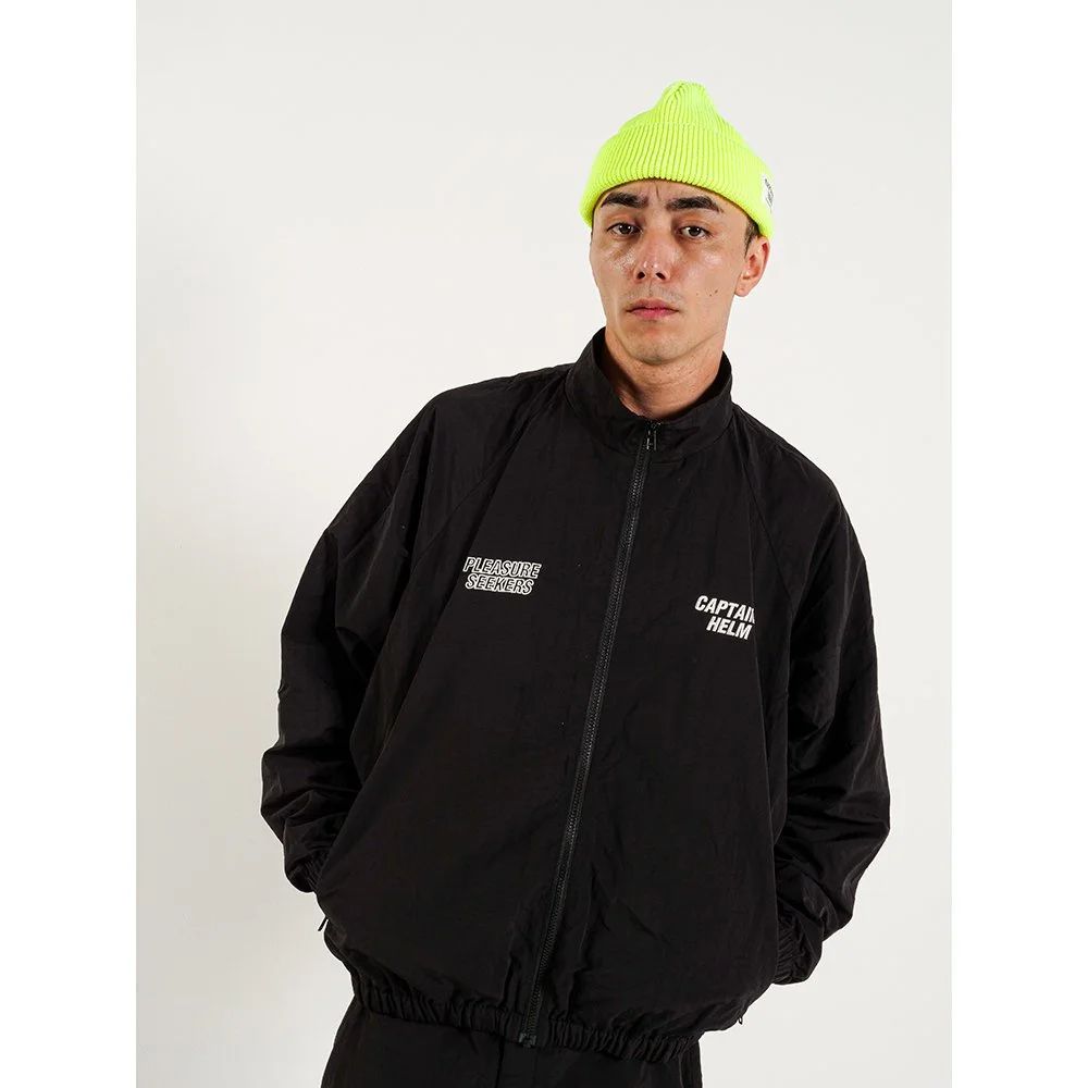 CAPTAINS HELM - SEEKERS NYLON TEC JACKET (BLACK) / セットアップ ナイロン トラック ジャケット |  LOOPHOLE