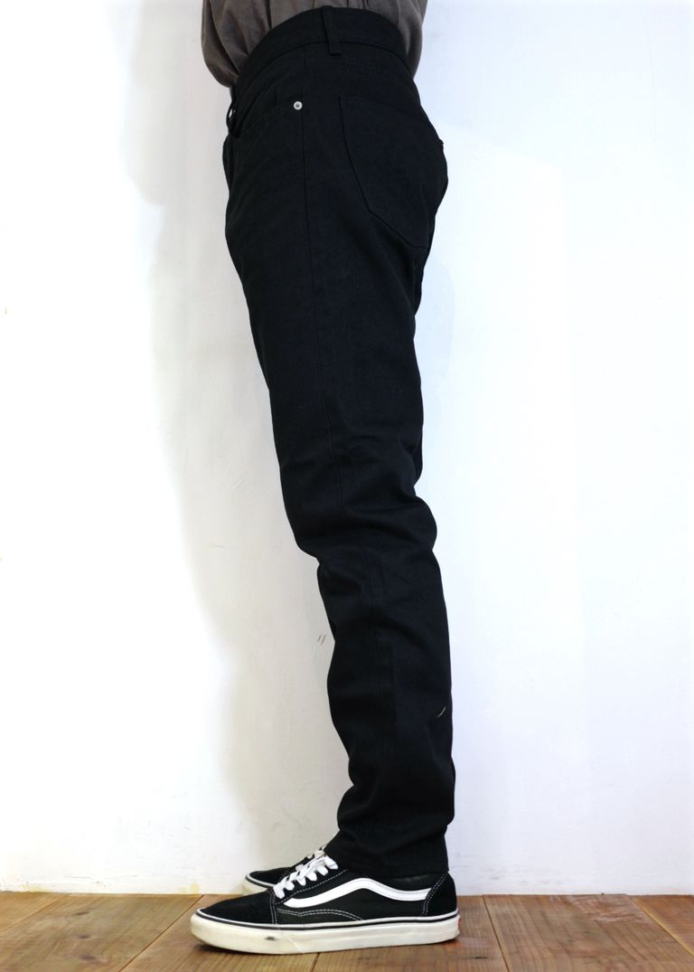 RATS - BLACK DENIM PANTS MODE SLIM (BLACK) / ブラックデニム スリム 