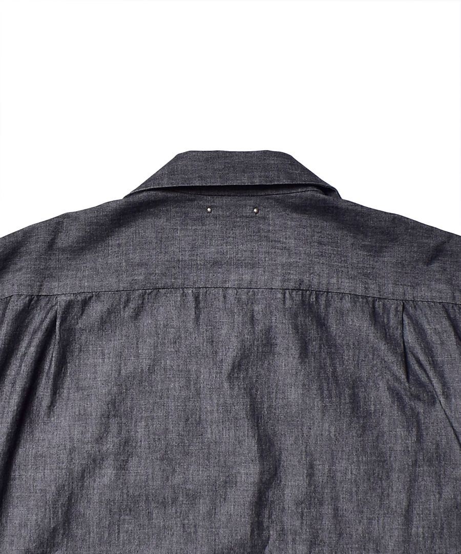 Chambray Open Collar L/S SH (CGR) / シャンブレー オープンカラーシャツ
