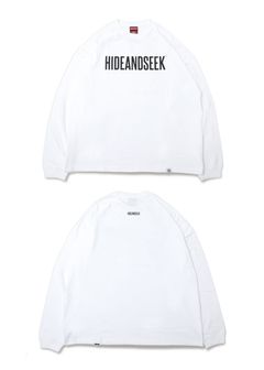 Logo L/S Tee(25ss Front) Big Silhouette (WHITE) / ロゴ プリント ロングスリーブ Tシャツ
