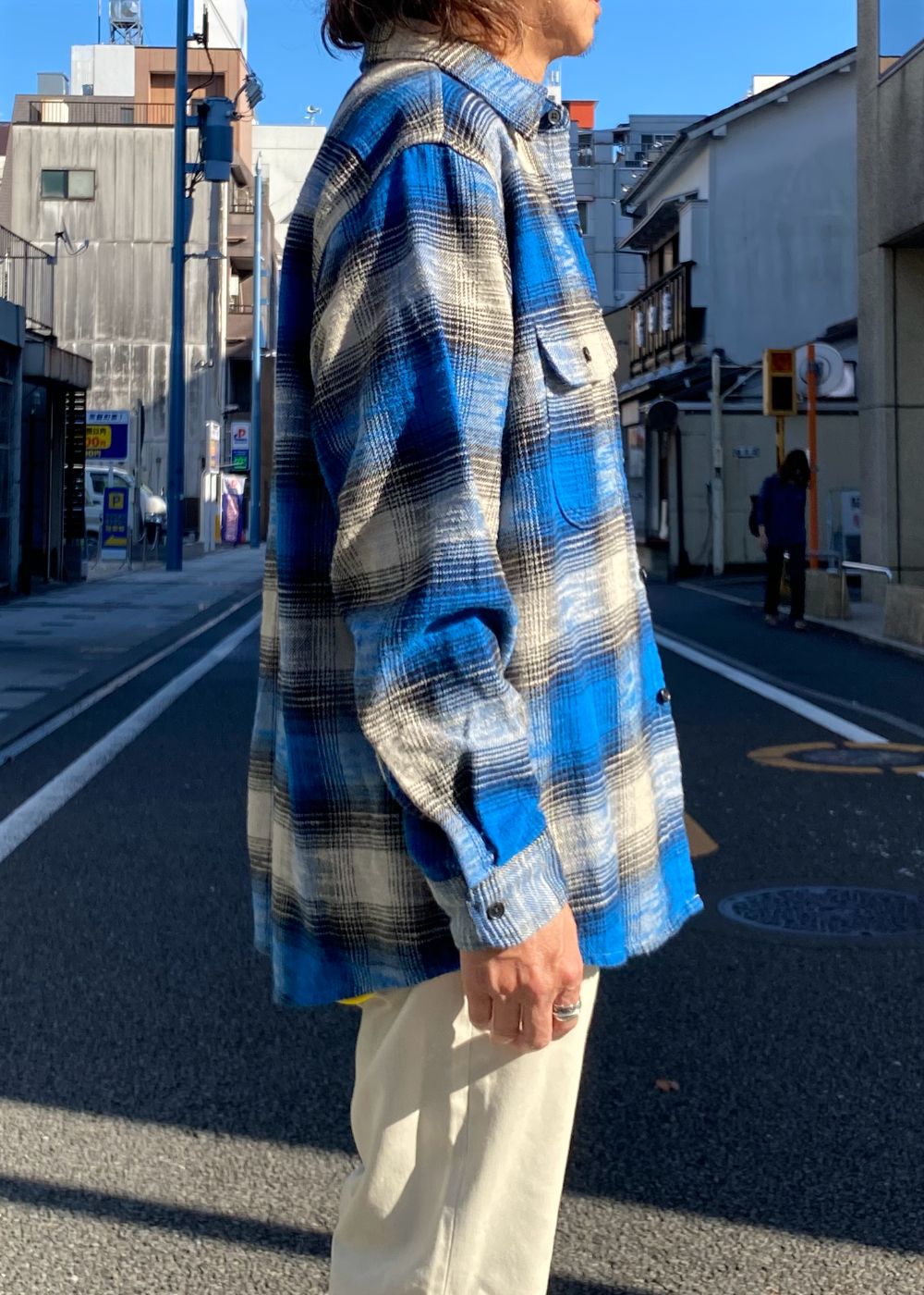 Heavy Cotton Flannel Ombre Work Shirt (BPT) / ヘビー コットン オンブレチェック ネルシャツ