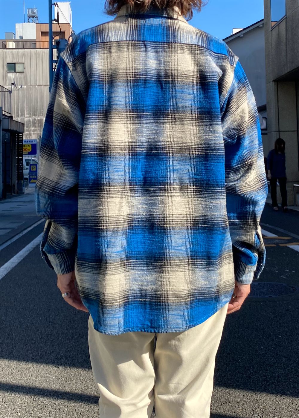 Heavy Cotton Flannel Ombre Work Shirt (BPT) / ヘビー コットン オンブレチェック ネルシャツ