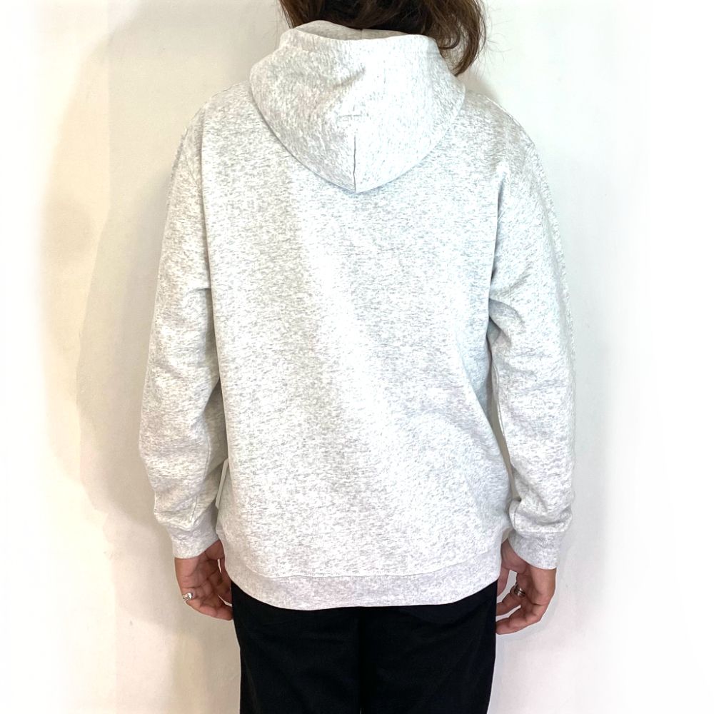 SCRIPT COLLEGE HOODIE (ASH) / カレッジロゴ スウェットパーカー