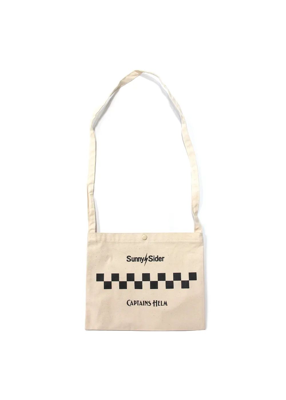 ×SUNNY C SIDER CHECKER SACOCHE (NATURAL) / サニーシーサイダー コラボチェッカーロゴサコッシュ