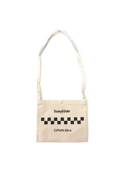 ×SUNNY C SIDER CHECKER SACOCHE (NATURAL) / サニーシーサイダー コラボチェッカーロゴサコッシュ