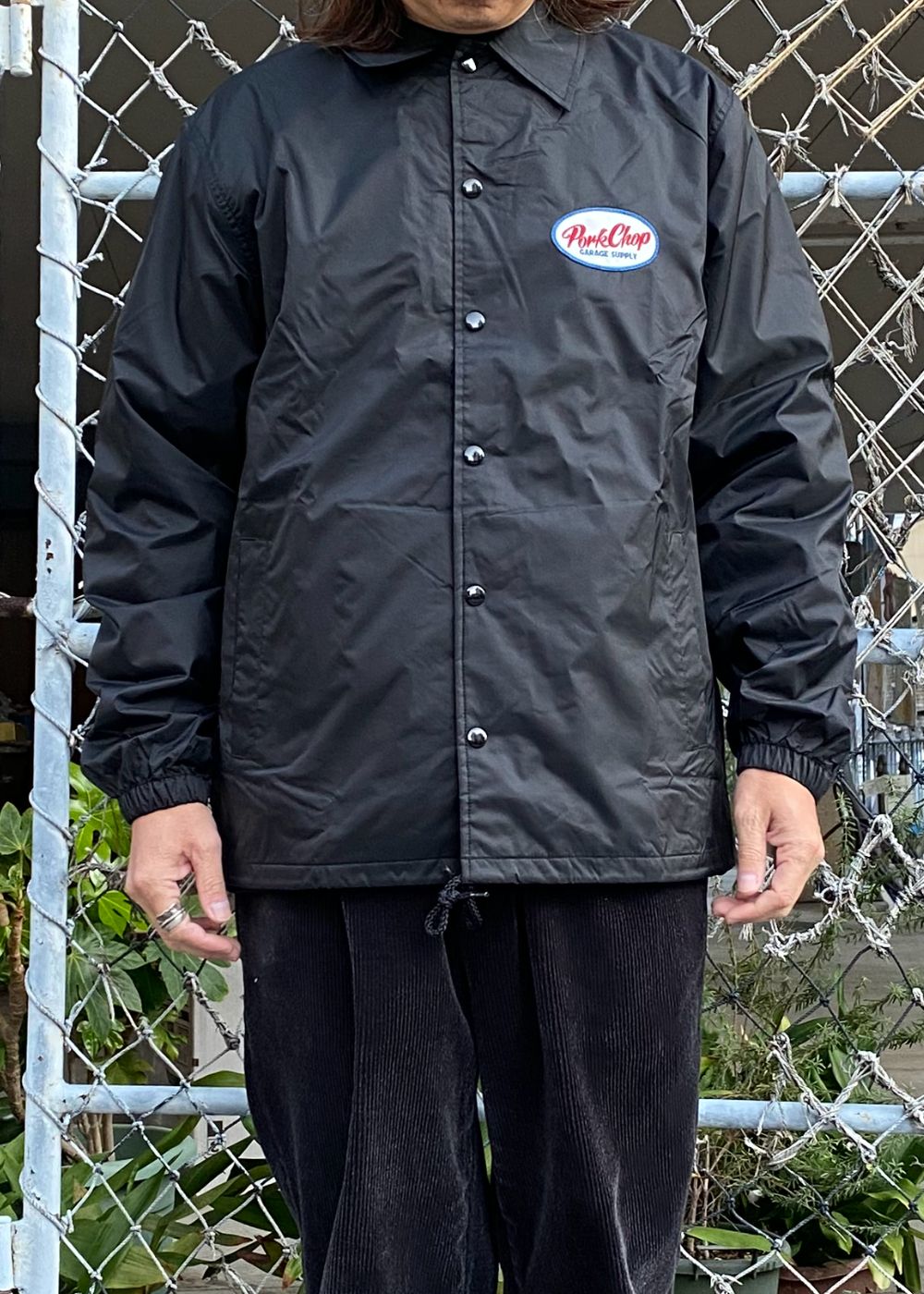 【ラスト1点】BOMB COACH JKT (BLACK) / プリント コーチジャケット