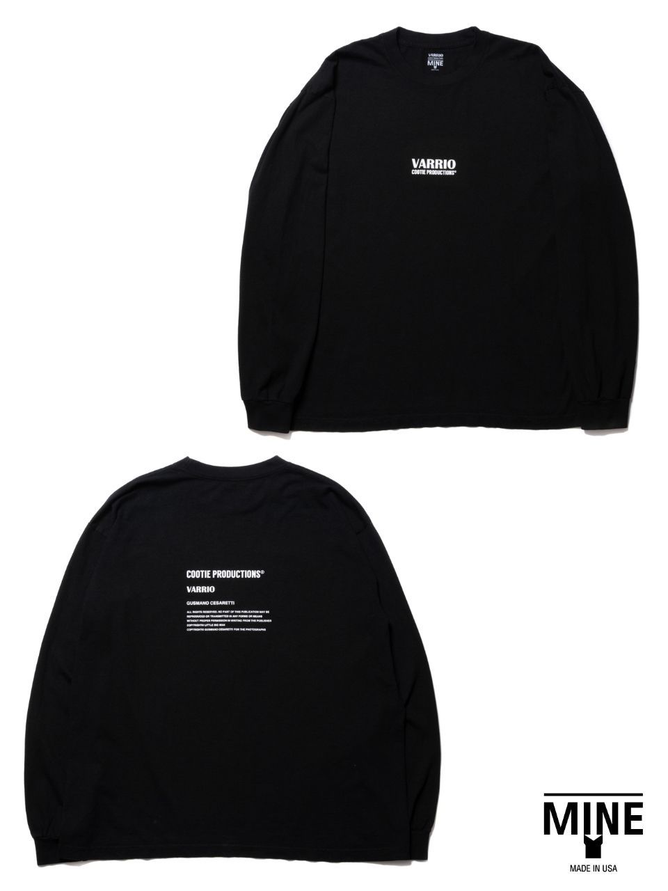 COOTIE × MINE × VARRIO / 新作カットソーが入荷致しました。
