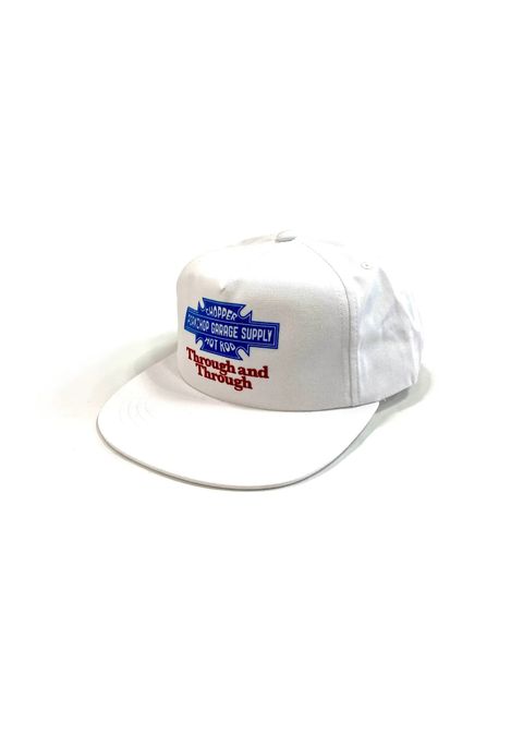 Through and Through CAP (WHITE) / ロゴ プリント キャップ