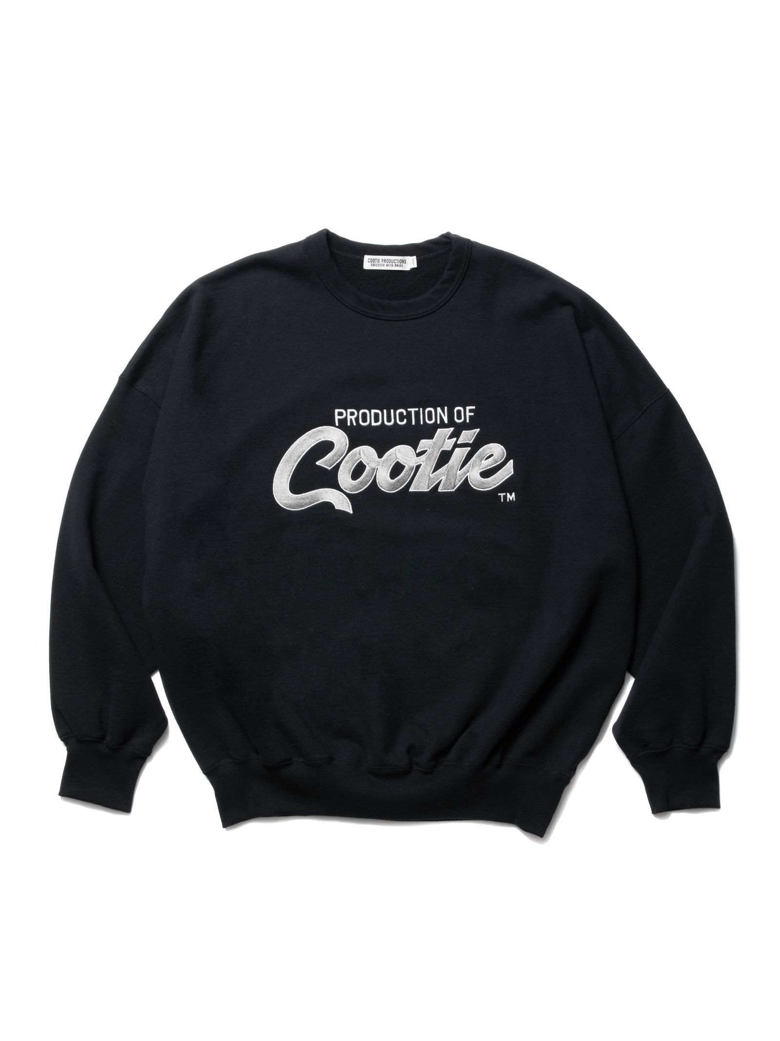 COOTIE PRODUCTIONS - 【ラスト1点】Embroidery Sweat Crew