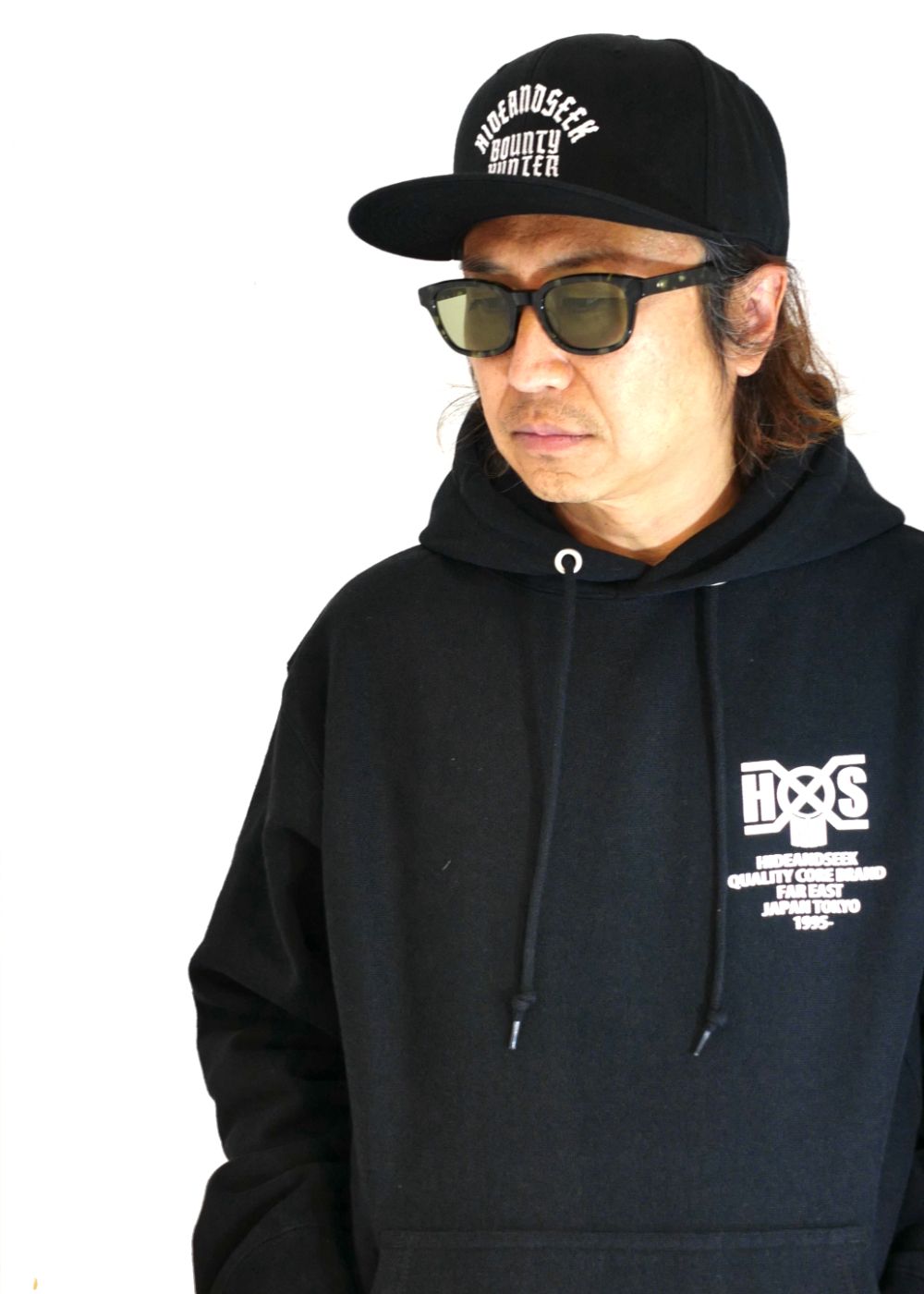 HIDE AND SEEK - HS×BH BASEBALL CAP (BLACK) / バウンティーハンター