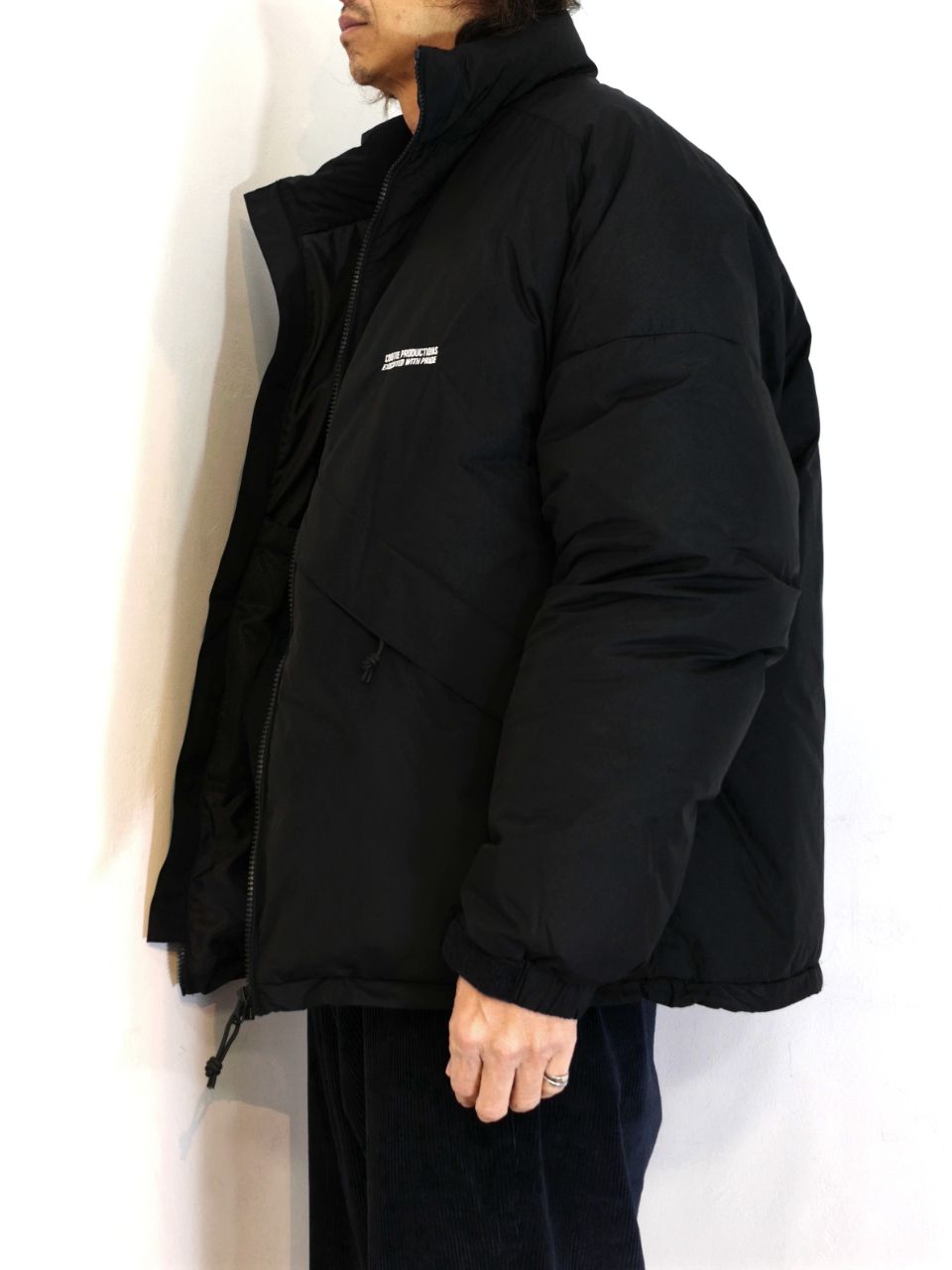 COOTIE PRODUCTIONS - NYLON DOWN JACKET (BLACK) / ナイロン ダウン