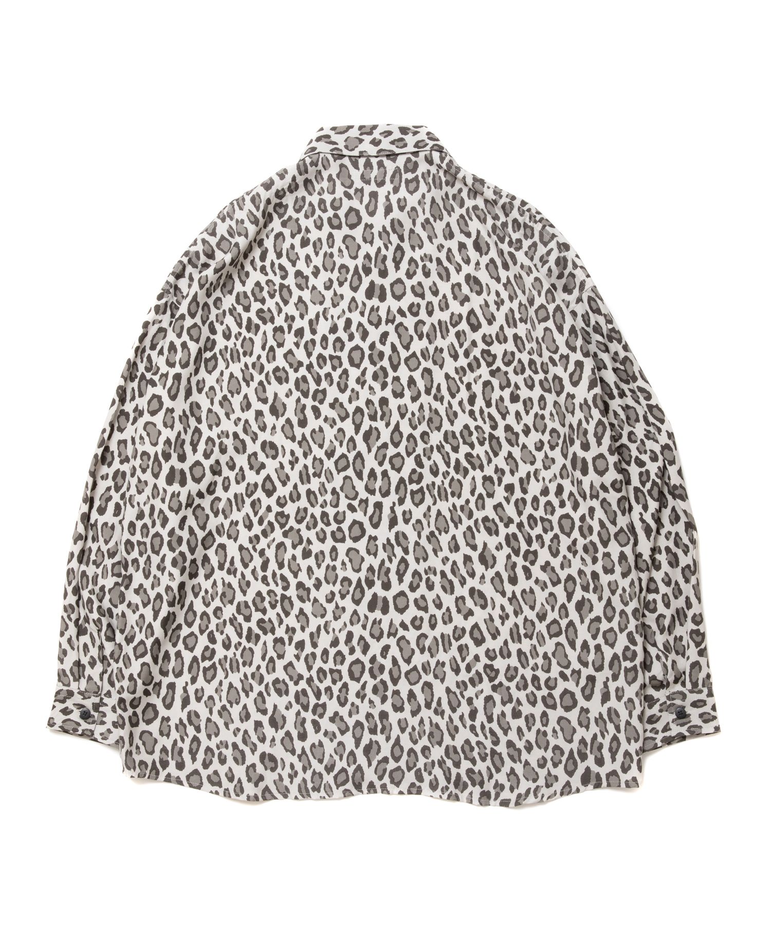 ROTTWEILER - R9 LEOPARD L/S SHIRT (BEIGE) / レオパード オープン 