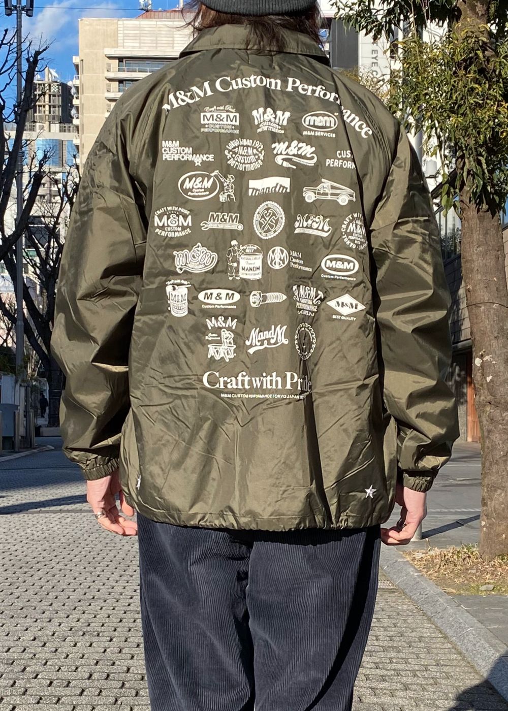 BOA COACH JACKET (OLIVE) / ボア ライナー コーチジャケット