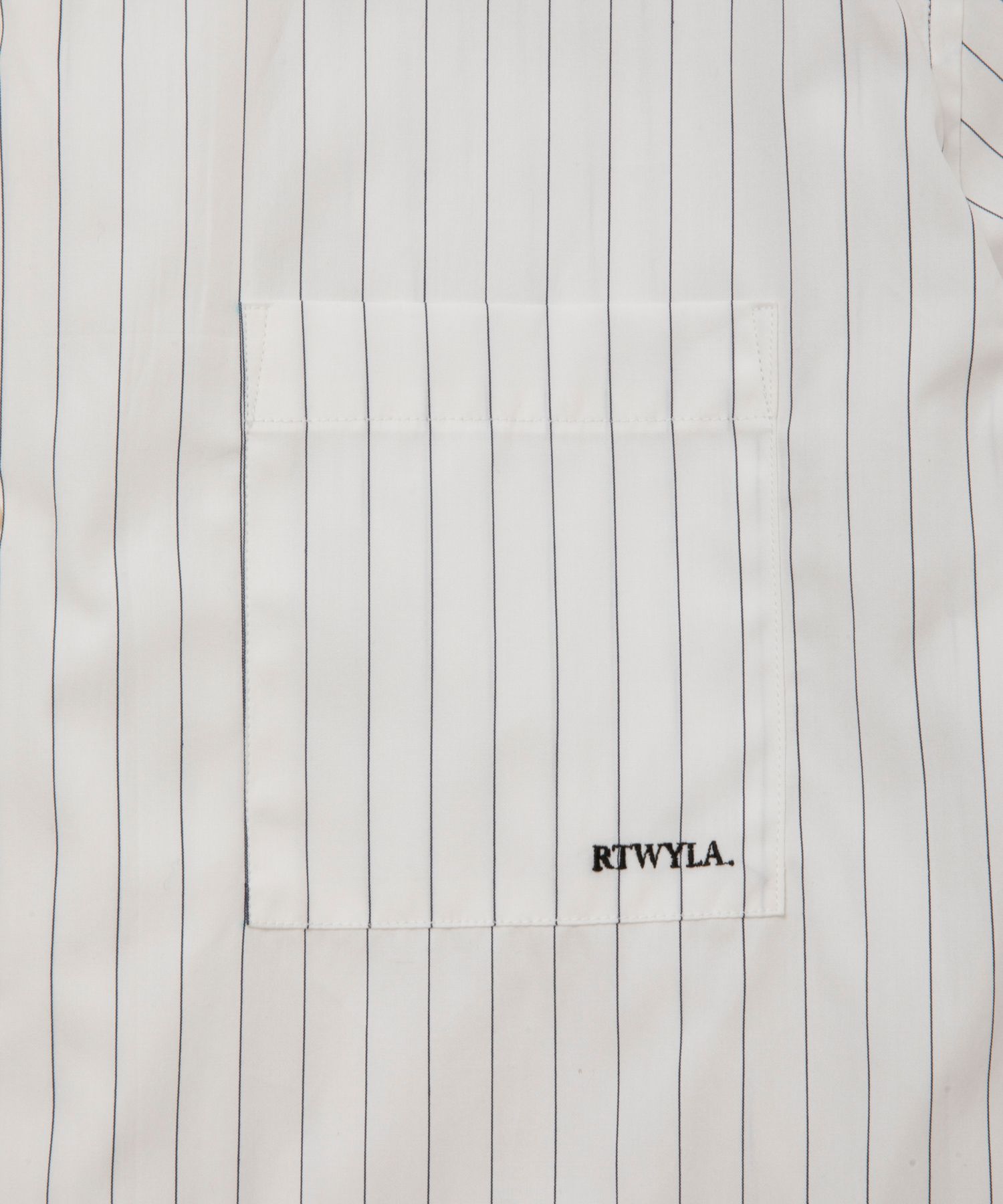 R9 STRIPE S/S SHIRTS (WHITE) / オープンカラー ストライプ シャツ