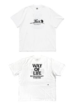 SCRIPT LOGO WAY OF LIFE TEE (WHITE) / 定番人気ロゴT