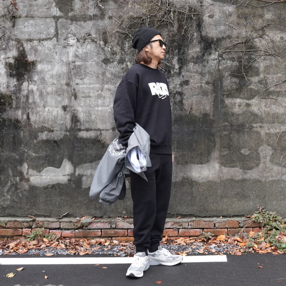 FLEECE JOGGER SWEAT PANTS (BLACK) / セットアップ ジョガー スウェット パンツ / セットアップ可能