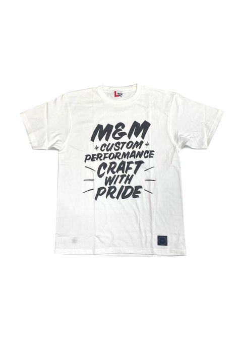 【ラスト1点】Brush Sign Tee (WHITE) / ロゴ プリント Tシャツ