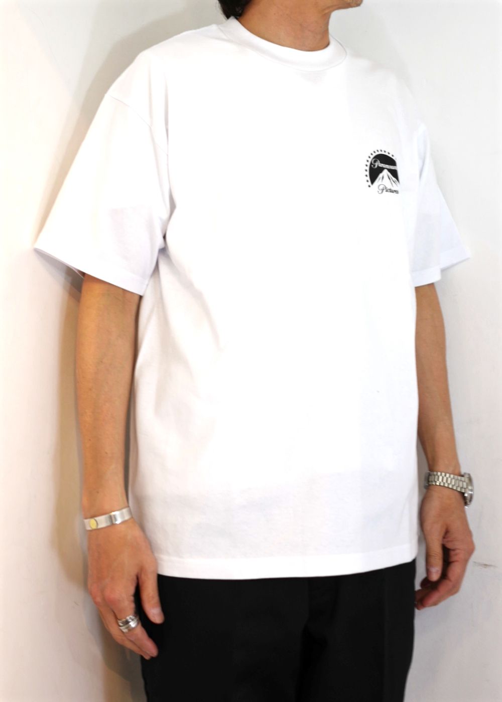 S/S PRINT TEE "MARTIN" (WHITE) / パラマウントピクチャーズ コラボ Tee