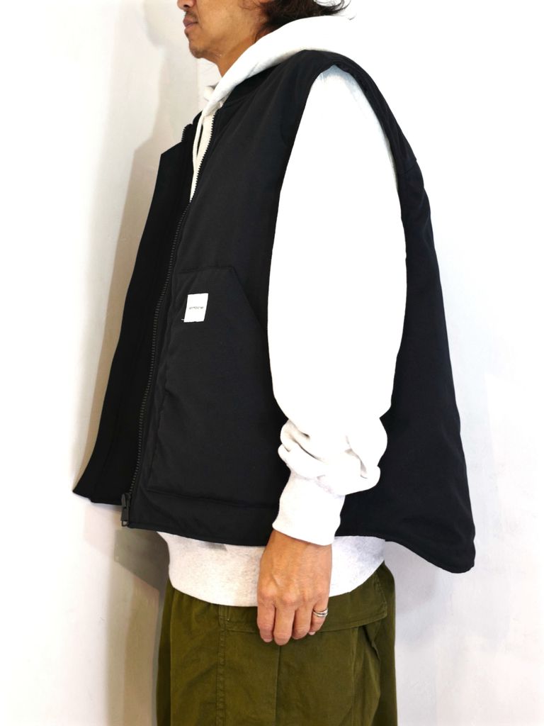 COOTIE PRODUCTIONS - Padded Nylon OX Work Vest (BLACK) / ナイロン 