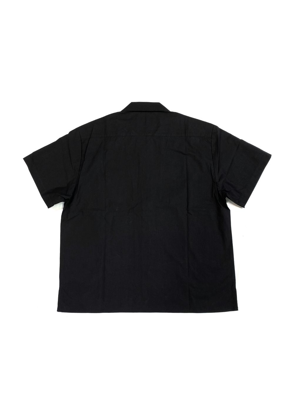 H&S S/S Shirt (BLACK) / オリジナル オープンカラー シャツ
