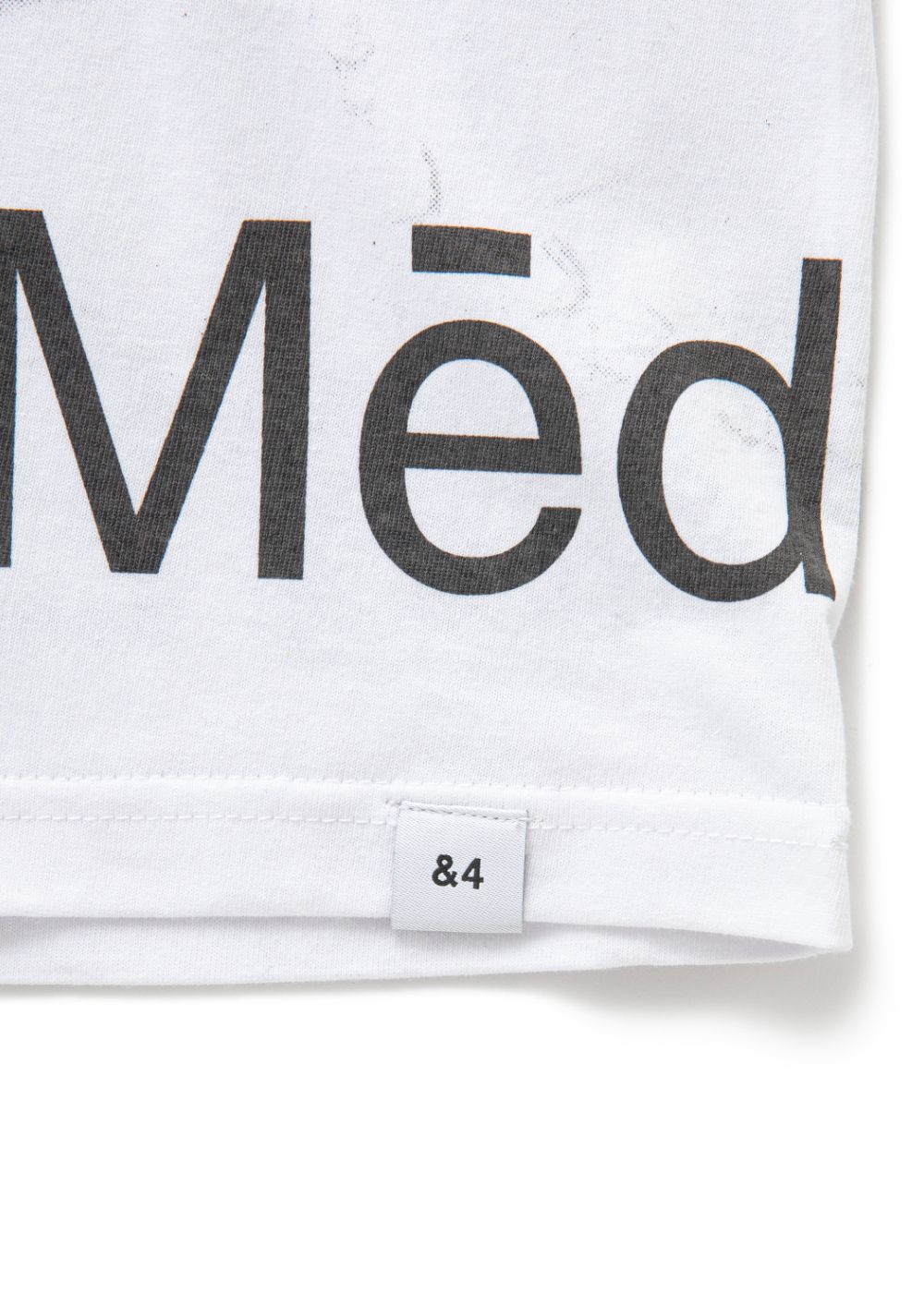 MEDEIA 2.0 Ex.S/S PRINTED TEE "MEDEIA 2.0" (WHITE) / ×Medeia 1.0 小松浩子 コラボ Tシャツ