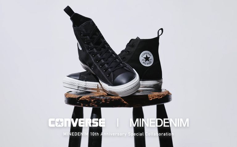『CONVERSE × MINEDENIM』コラボレーションアイテム販売告知
