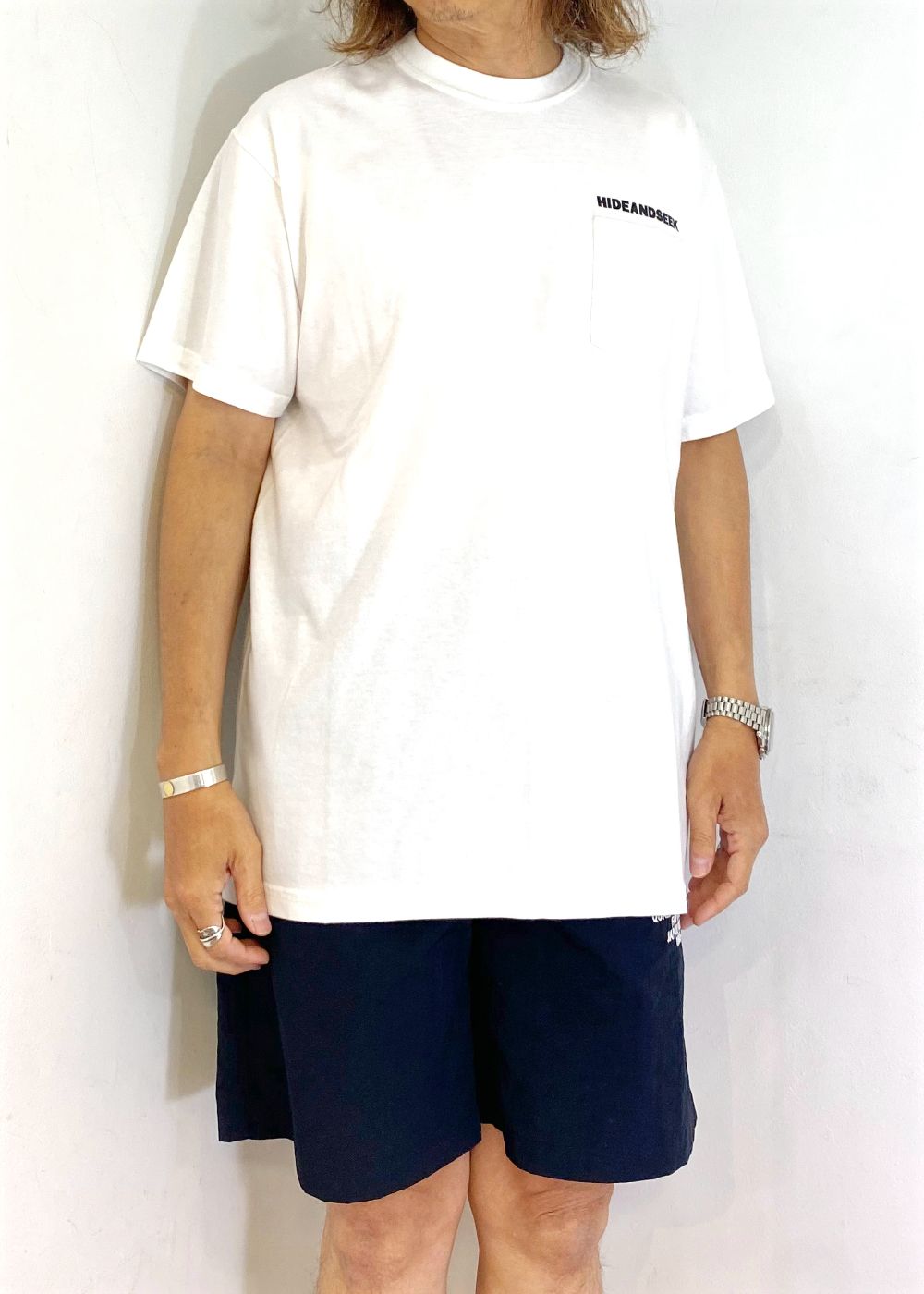Team Pocket S/S Tee (WHITE) / ロゴ プリントTee
