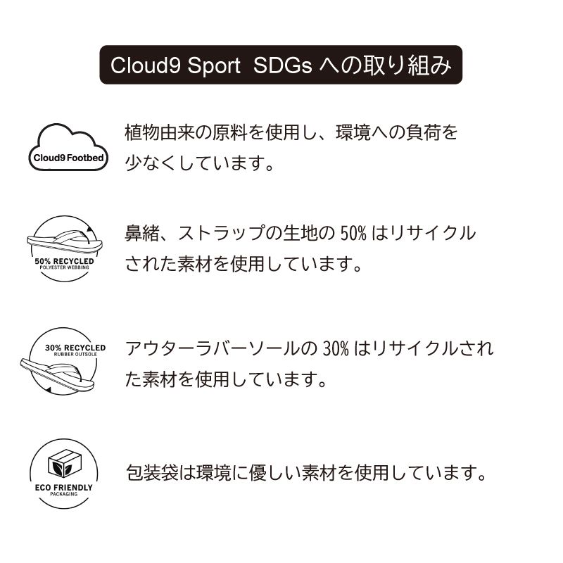 【ラスト1点】CLOUD9 SPORT (BLACK) / クラウド9 スポーツ