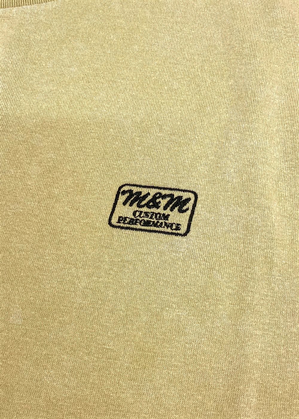 FADE WASH TEE (FADE BEIGE) / フェイド ウォッシュ Tシャツ