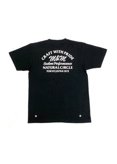 PRINT TEE (BLACK) / ロゴ プリント Tシャツ